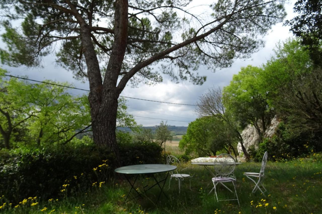 Villa Mas En Pierres Seches Avec Piscine Lussan  Exterior foto