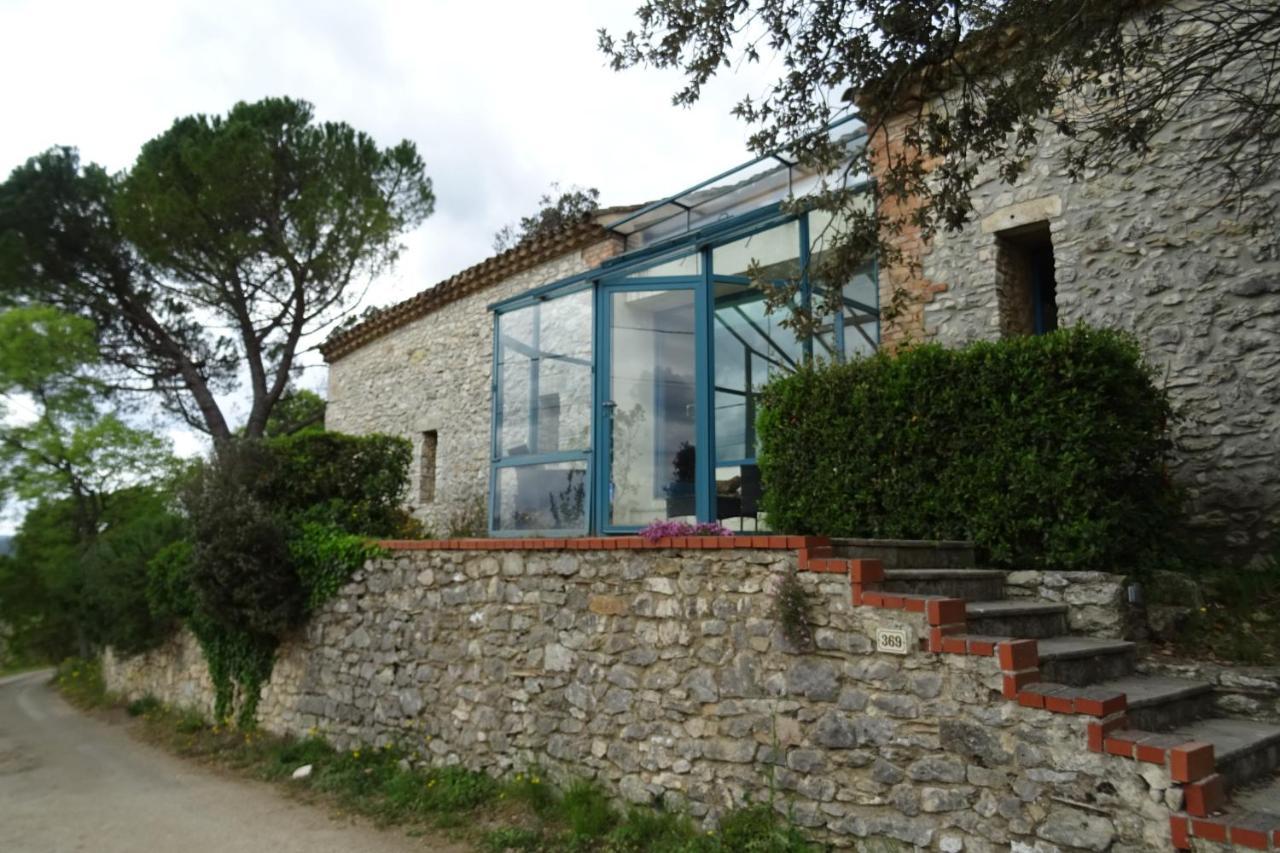 Villa Mas En Pierres Seches Avec Piscine Lussan  Exterior foto